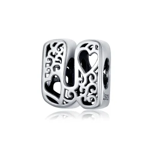 (bilde for) Pandora Style Silver Magic Letter U Charm - SCC1229-U