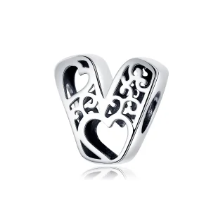 (bilde for) Pandora Style Silver Magic Letter V Charm - SCC1229-V