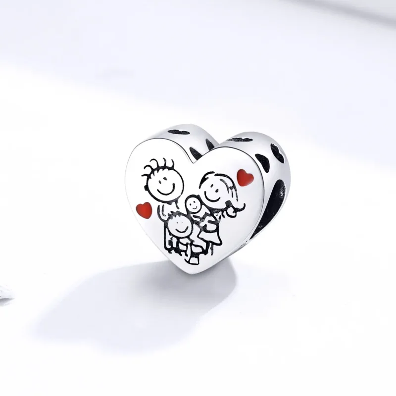 (bilde for) Pandora Style Silver My Family Charm - BSC237 - Vis 2