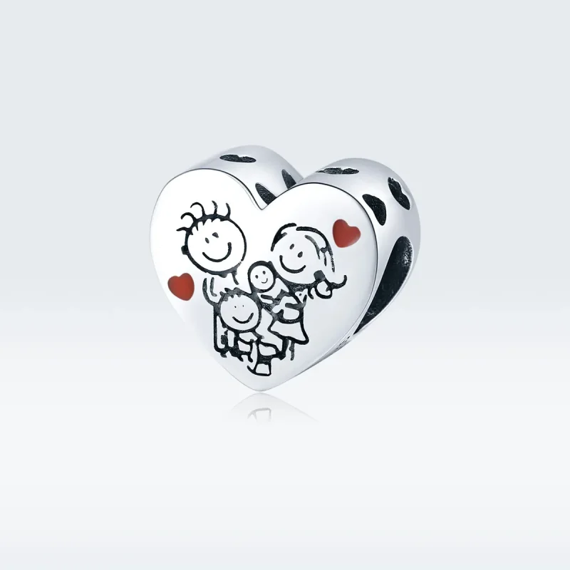 (bilde for) Pandora Style Silver My Family Charm - BSC237 - Vis 5