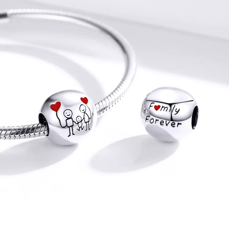 (bilde for) Pandora Style Silver My Family Charm - SCC1339 - Vis 4