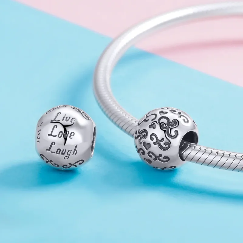 (bilde for) Pandora Style Silver My Happy Life Charm - SCC966 - Vis 4