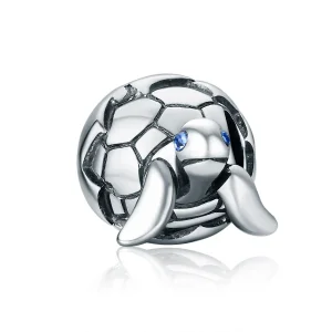 (bilde for) Pandora Style Silver Newborn Turtle Charm - SCC192