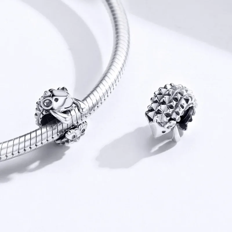 (bilde for) Pandora Style Silver Nino The Hedgehog Charm - SCC1420 - Vis 4