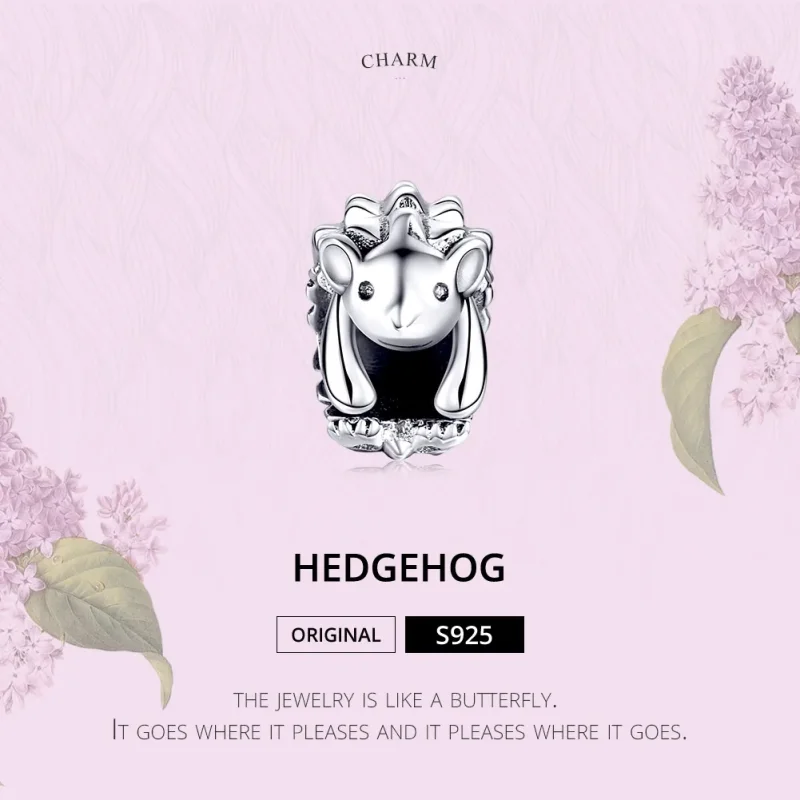 (bilde for) Pandora Style Silver Nino The Hedgehog Charm - SCC1420 - Vis 6