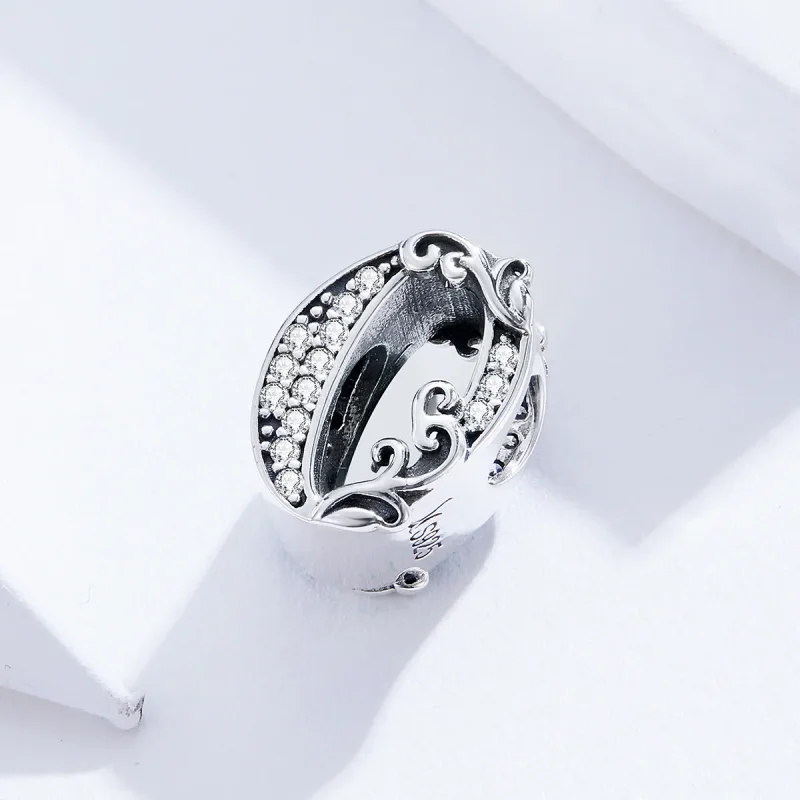 (bilde for) Pandora Style Silver Number 0 Charm - SCC1418-0 - Vis 2