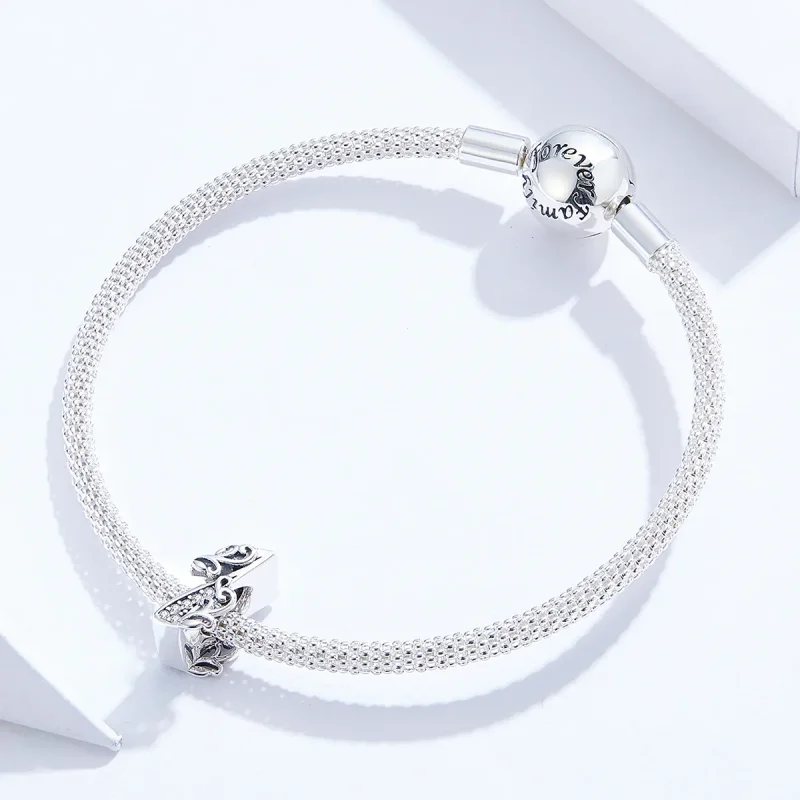 (bilde for) Pandora Style Silver Number 1 Charm - SCC1418-1 - Vis 3