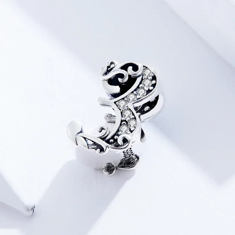 (bilde for) Pandora Style Silver Number 3 Charm - SCC1418-3 - Vis 2