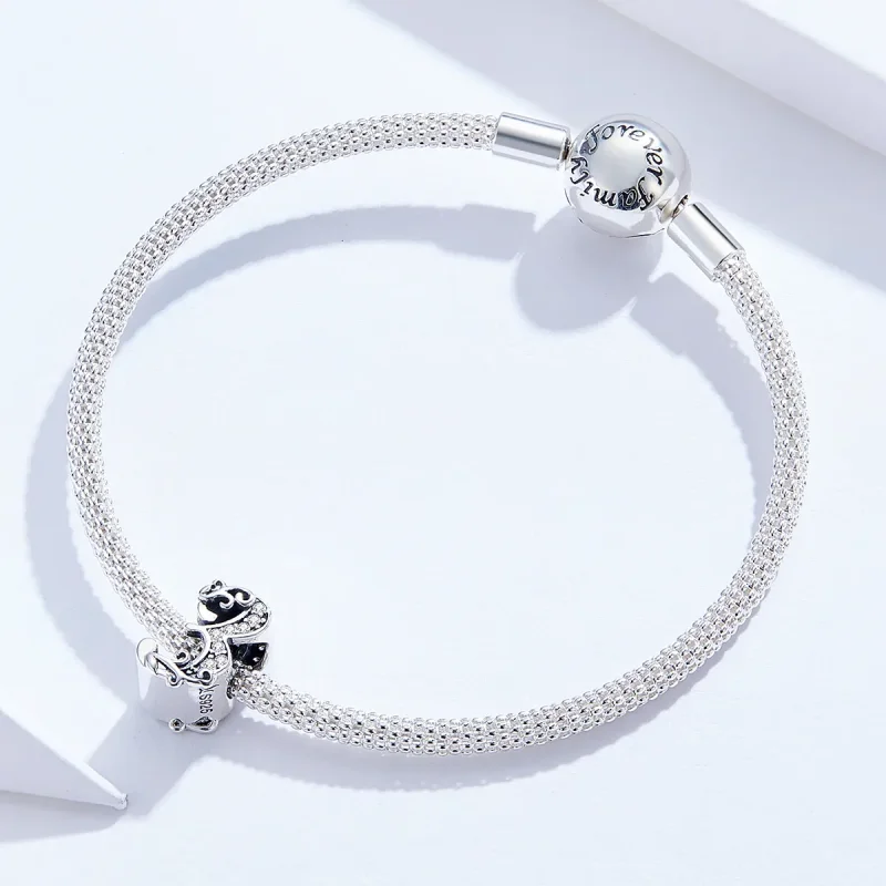 (bilde for) Pandora Style Silver Number 3 Charm - SCC1418-3 - Vis 3