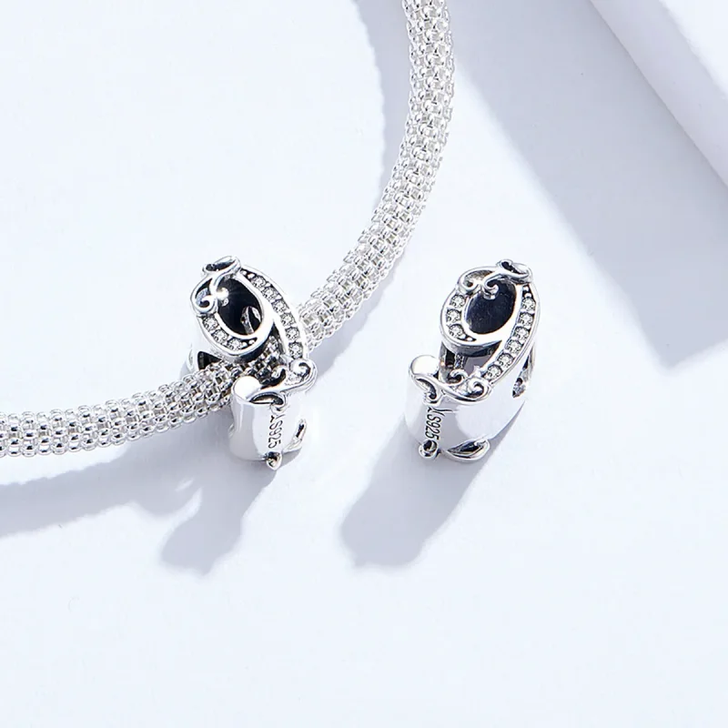 (bilde for) Pandora Style Silver Number 9 Charm - SCC1418-9 - Vis 4
