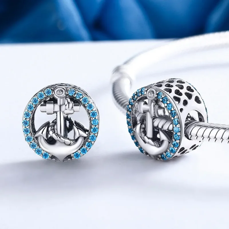 (bilde for) Pandora Style Silver Ocean Journey Charm - SCC148 - Vis 5
