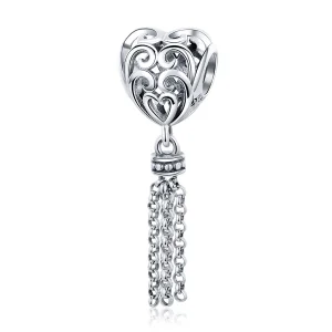 (bilde for) Pandora Style Silver Openwork Dreamcatcher Charm - SCC722
