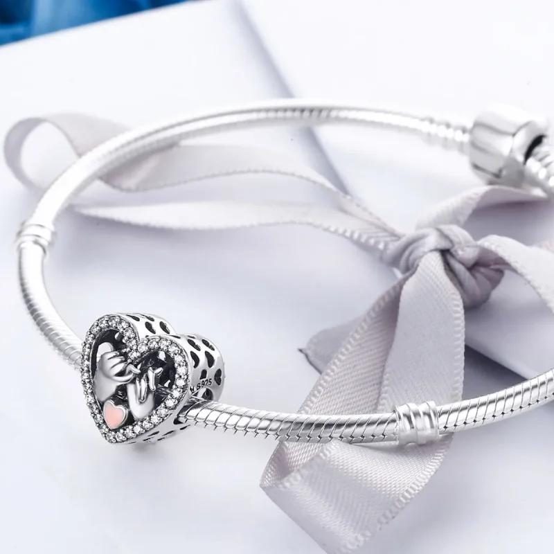 (bilde for) Pandora Style Silver Our Pinky Promise Forever Charm - SCC167 - Vis 4
