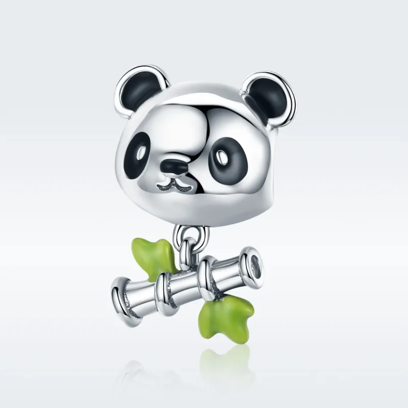(bilde for) Pandora Style Silver Panda elsker å spise bambus sjarm - SCC325 - Vis 2