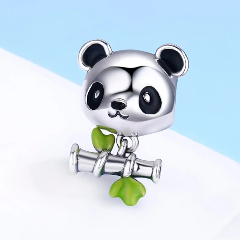 (bilde for) Pandora Style Silver Panda elsker å spise bambus sjarm - SCC325 - Vis 4
