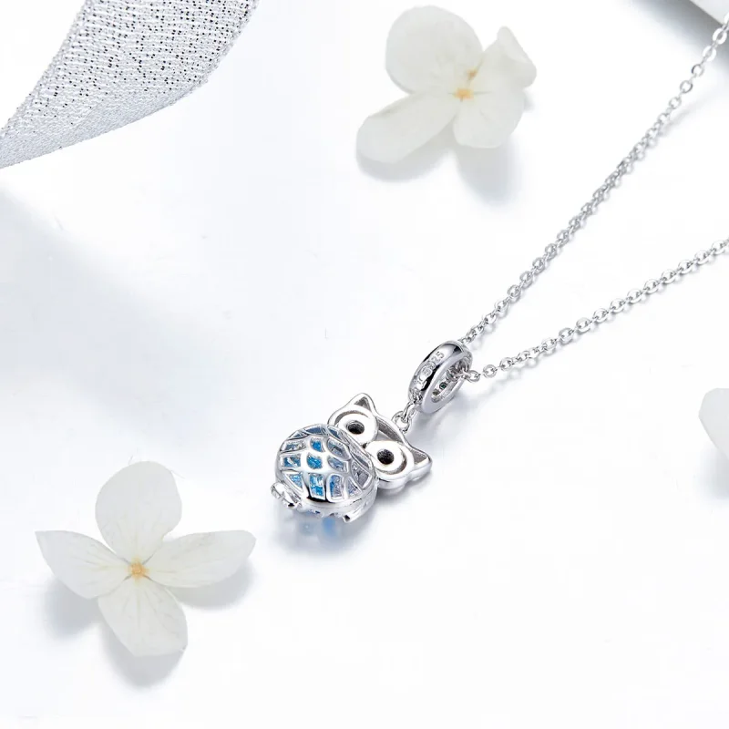 (bilde for) Pandora Style Silver Perpetual Owl Dingle - SCC1124 - Vis 4