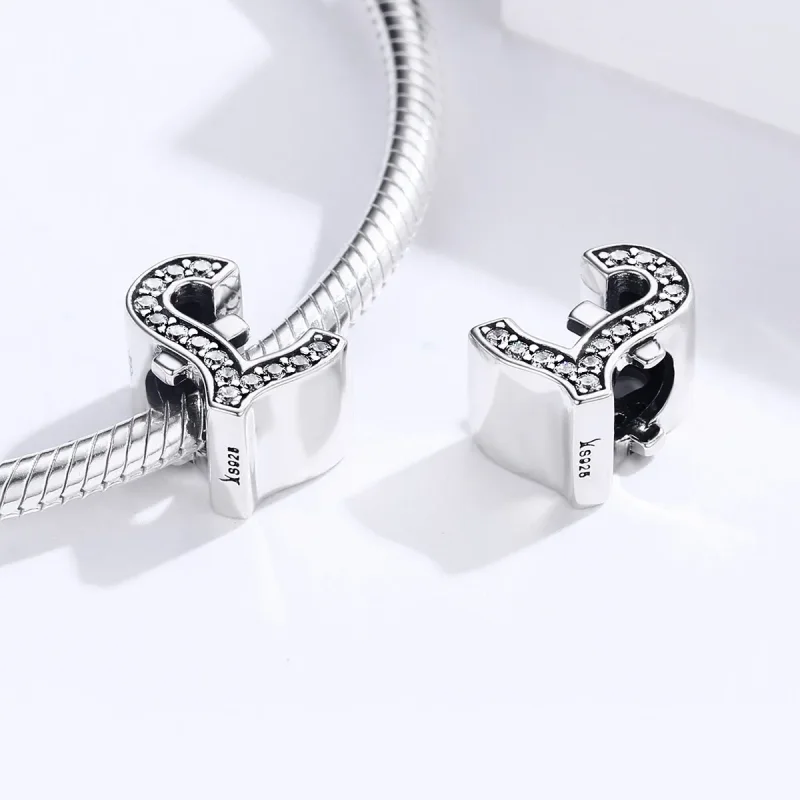(bilde for) Pandora Style Silver Pund Sign Charm - SCC1269 - Vis 4