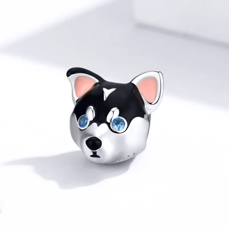 (bilde for) Pandora Style Silver Puppy Charm - BSC191 - Vis 2