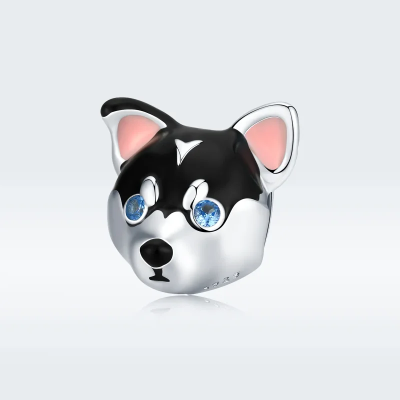 (bilde for) Pandora Style Silver Puppy Charm - BSC191 - Vis 5