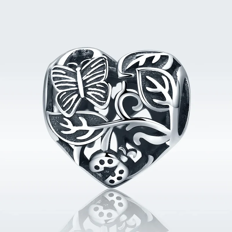 (bilde for) Pandora Style Silver Rain-Back Hage Charm - SCC155 - Vis 2