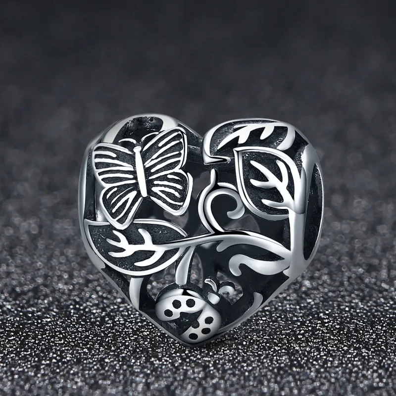 (bilde for) Pandora Style Silver Rain-Back Hage Charm - SCC155 - Vis 3