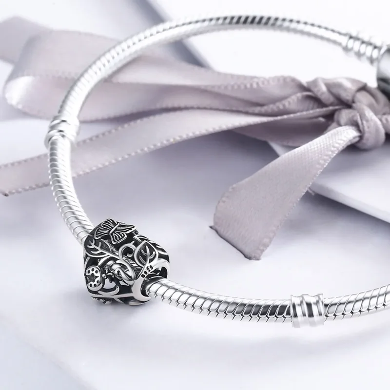 (bilde for) Pandora Style Silver Rain-Back Hage Charm - SCC155 - Vis 6