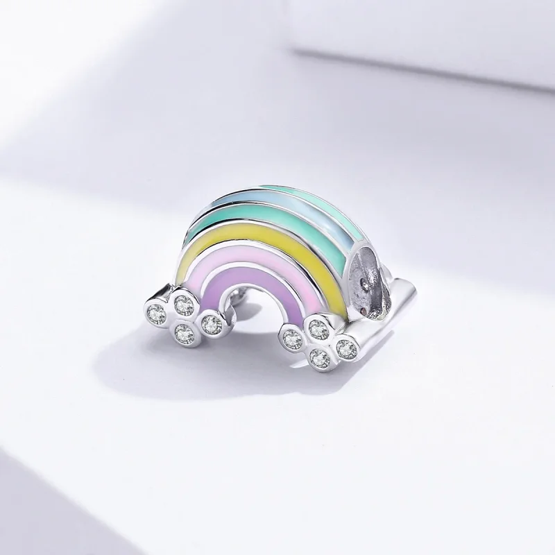 (bilde for) Pandora Style Silver Rainbow Charm - SCC1425 - Vis 2