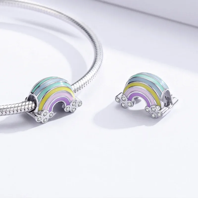 (bilde for) Pandora Style Silver Rainbow Charm - SCC1425 - Vis 4