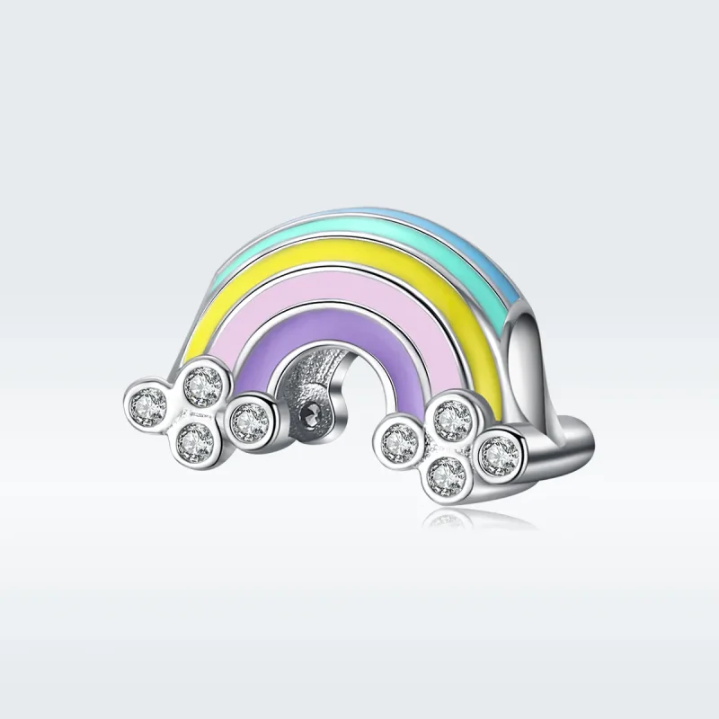 (bilde for) Pandora Style Silver Rainbow Charm - SCC1425 - Vis 5