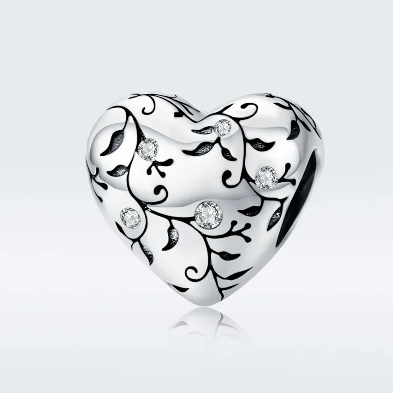 (bilde for) Pandora Style Silver Retro Patterns Charm - SCC1323 - Vis 5