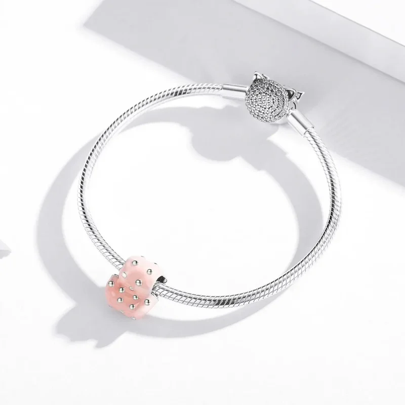 (bilde for) Pandora Style Silver Rivet Sofa Charm - SCC1854 - Vis 3