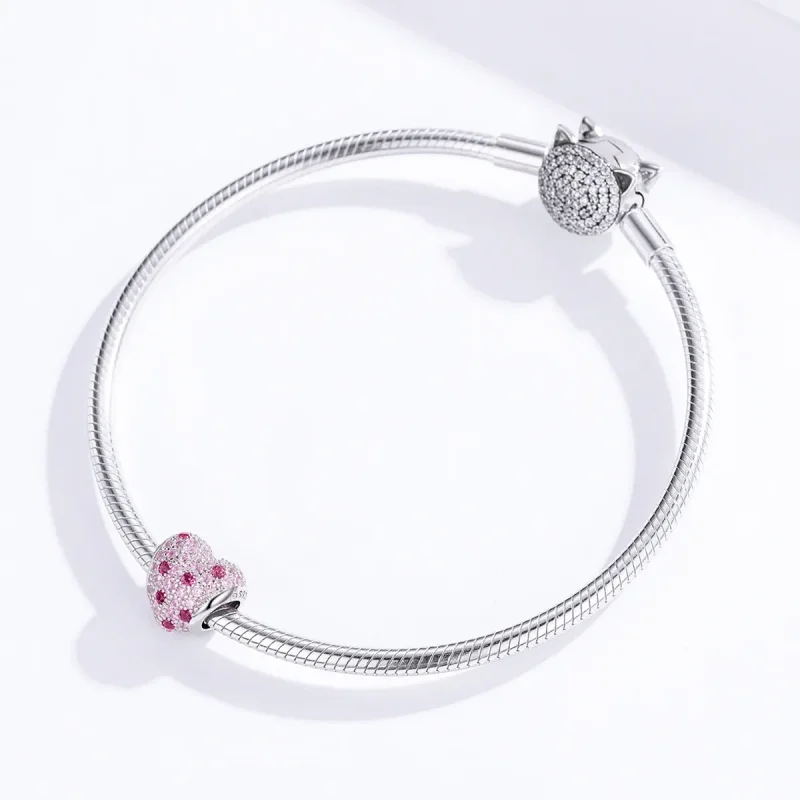 (bilde for) Pandora Style Silver Romance of Young Girl Charm - BSC118 - Vis 3