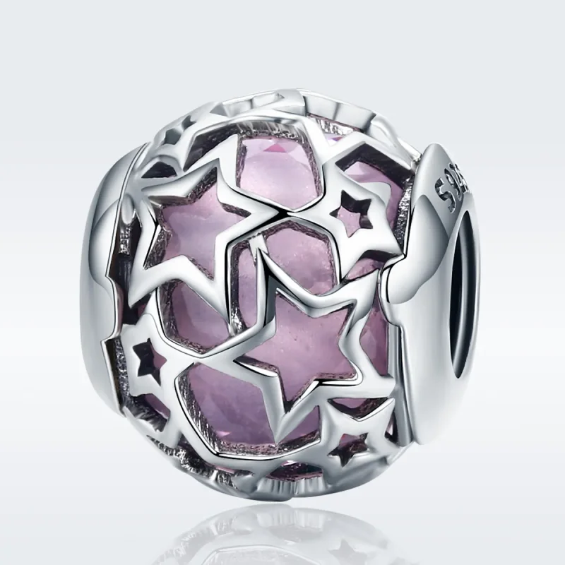 (bilde for) Pandora Style Silver Romantic Stars Charm - SCC510 - Vis 2