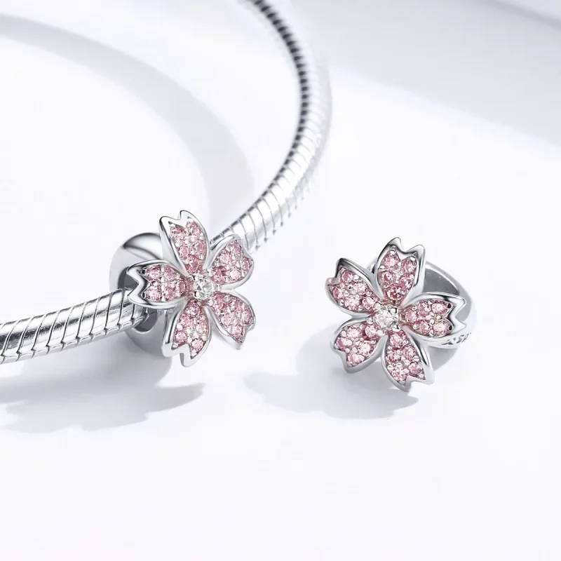 (bilde for) Pandora Style Silver Sakura Charm - SCC1291 - Vis 3