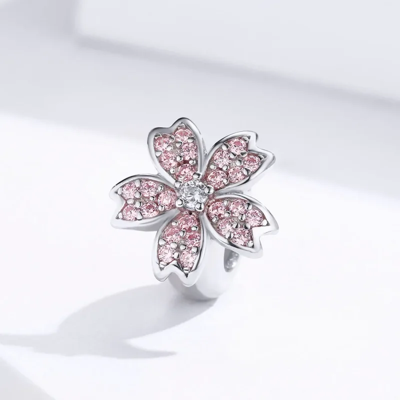 (bilde for) Pandora Style Silver Sakura Charm - SCC1291 - Vis 4