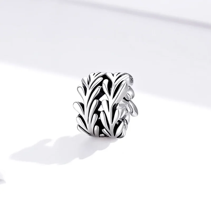(bilde for) Pandora Style Silver Seaweed Charm - SCC1534 - Vis 2