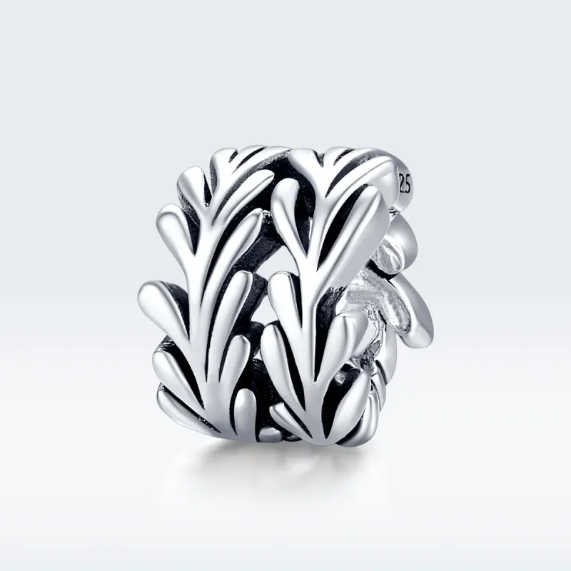 (bilde for) Pandora Style Silver Seaweed Charm - SCC1534 - Vis 5