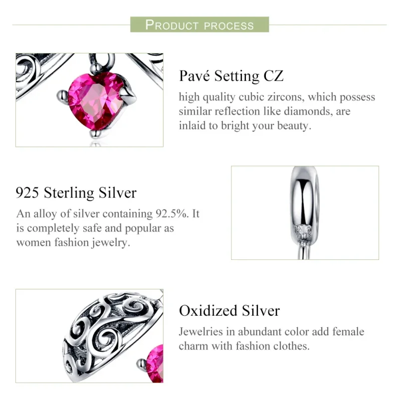 (bilde for) Pandora Style Silver Secret Fruit Dangle - SCC1114 - Vis 5