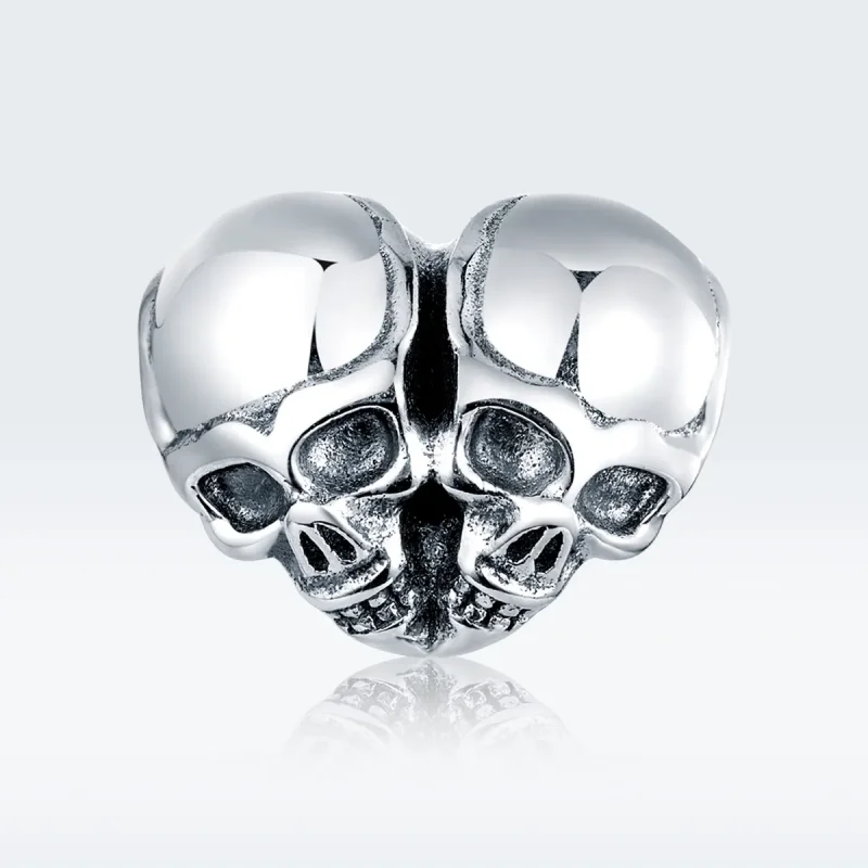 (bilde for) Pandora Style Silver Skulls Charm - SCC1519 - Vis 5