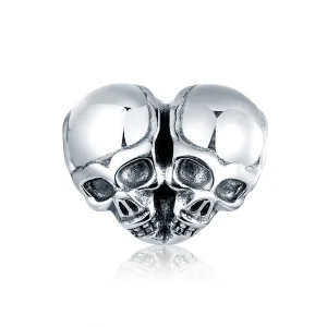 (bilde for) Pandora Style Silver Skulls Charm - SCC1519