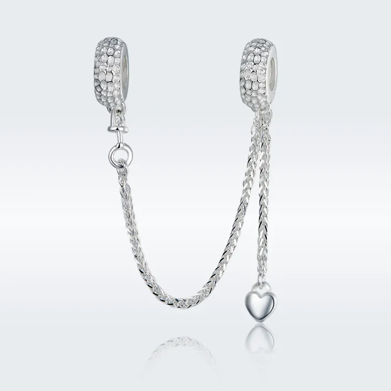 (bilde for) Pandora Style Silver Small Tire Safety Chain - SCC1112 - Vis 3
