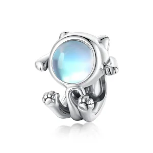 (bilde for) Pandora Style Silver Space Cat Charm - SCC1697