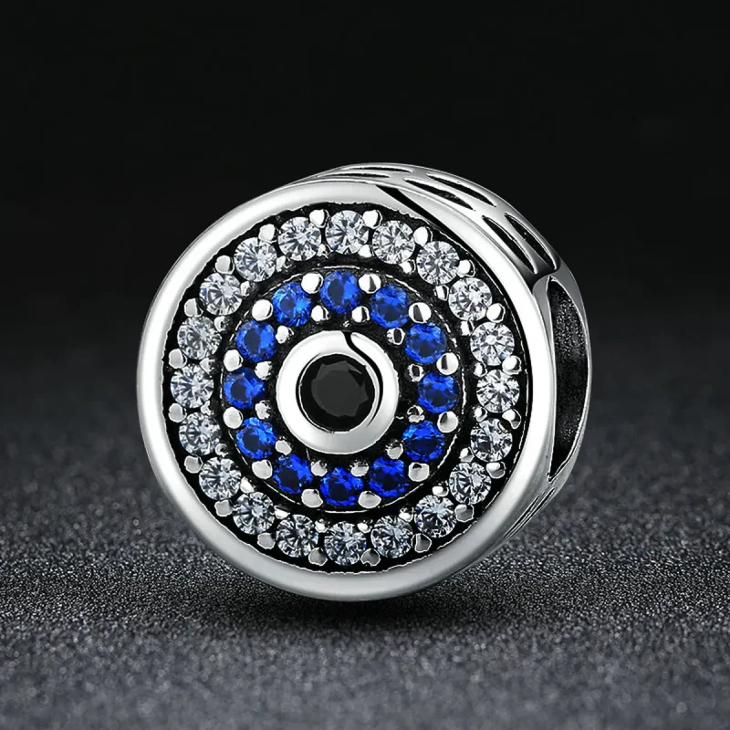 (bilde for) Pandora Style Silver Sparkle Eye Charm - SCC092 - Vis 5