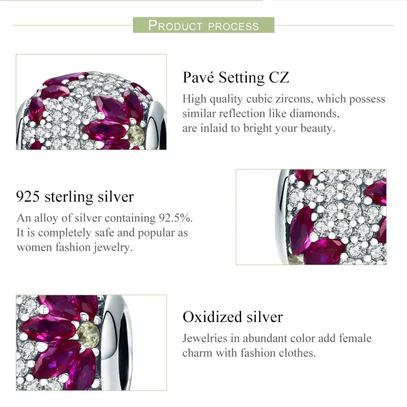 (bilde for) Pandora Style Silver Spring Scenery Charm - SCC570 - Vis 8