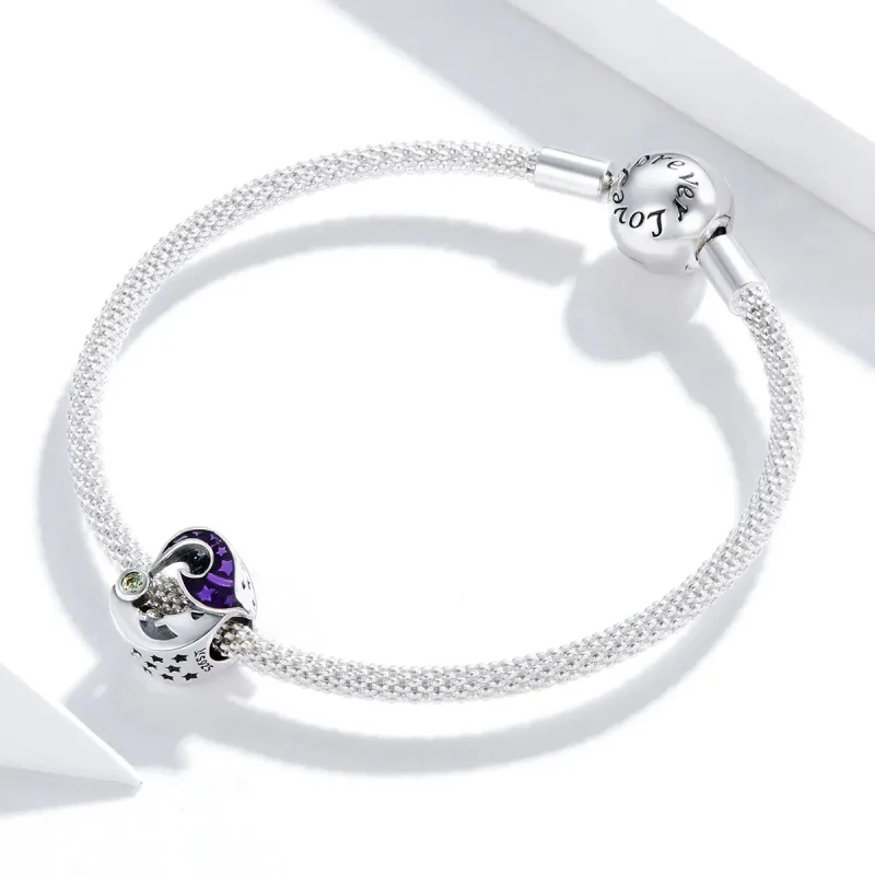 (bilde for) Pandora Style Silver Starry Charm - SCC1618 - Vis 3