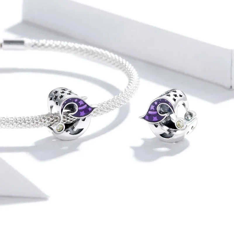 (bilde for) Pandora Style Silver Starry Charm - SCC1618 - Vis 4