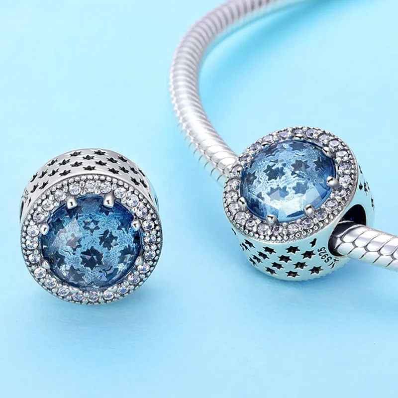 (bilde for) Pandora Style Silver Starry Sky Charm - SCC730 - Vis 2