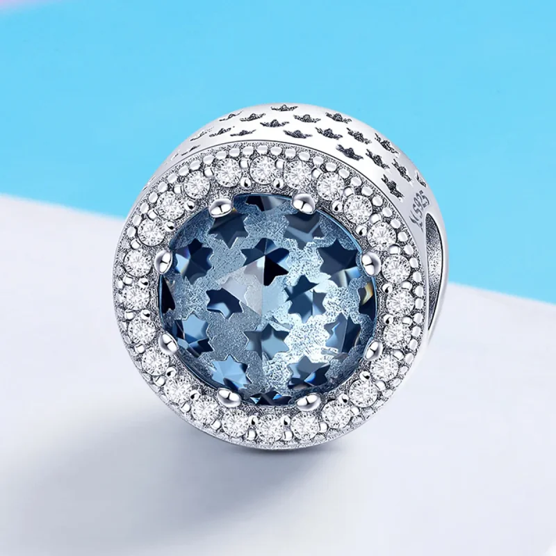 (bilde for) Pandora Style Silver Starry Sky Charm - SCC730 - Vis 4