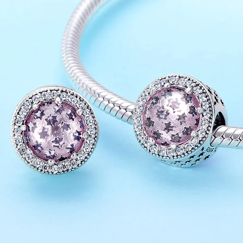 (bilde for) Pandora Style Silver Starry Sky Charm - SCC731 - Vis 2