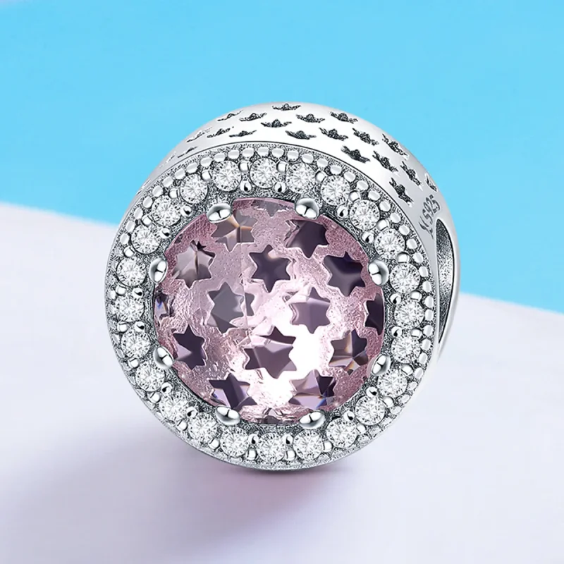 (bilde for) Pandora Style Silver Starry Sky Charm - SCC731 - Vis 4